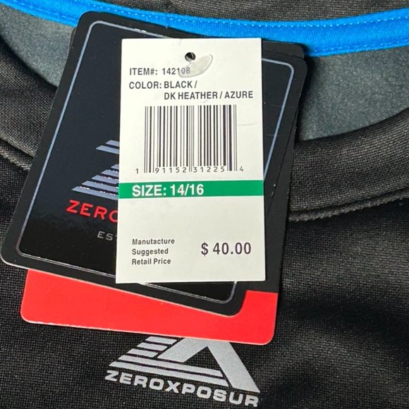 NWT Boys Black ZeroXposur Dri-Tech Warm & Cozy Shirt size Large (14/16) - Picture 5 of 9